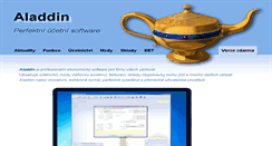 Desktop Screenshot of aladdin.cz